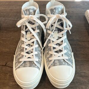 Dior B23 League High-Top Sneaker White and Black Dior Oblique Canvas